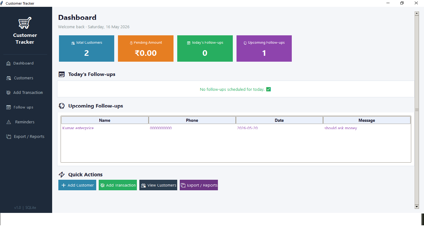 Customer Tracker